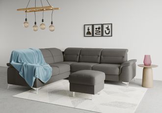 Sit&more Ecksofa »Sinatra L-Form« optional mit Kopfteilverstellung und Armteilfunktion