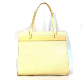 Louis Vuitton Vanilla Yellow Epi Leather Shoulder Bag Tote Bag (Pre-Owned)