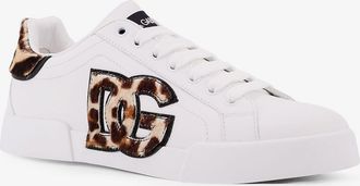 Dolce & Gabbana Womens Sneakers Portofino Leather White Trainers