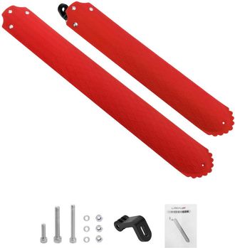 OEM Guardabarros Universal Para Bicicleta, Desmontable Y Resistente - Rojo