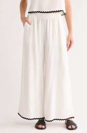 Patrizia Luca Pull-On Wide Leg Pants in Off White at Nordstrom Rack, Size X-Small
