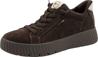 Tamaris Comfort Sneaker - Dames - Schoenen - Bruin - Maat: 37 EU Leer