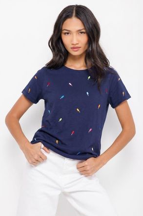 Lisa Todd Full of Flavor Cotton Tee in Navy at Nordstrom, Size X-Small