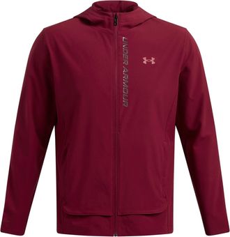 Under Armour Mens Outrun The Storm Jacket Running Red S