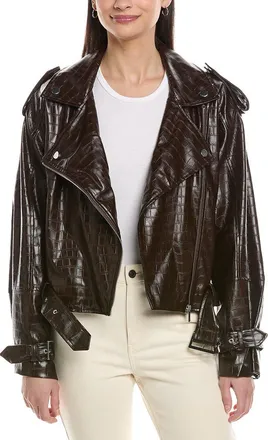 WeWoreWhat Cropped Moto Jacket