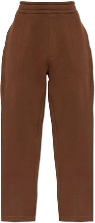 Ami Pantaloni della tuta con logo ricamato - - Trousers - Uomo - Marrone - L