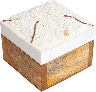 Tiramisu Ivory Bloom Keepsake Box