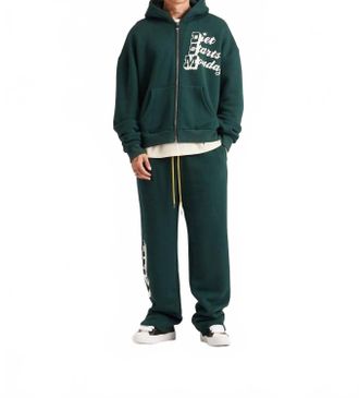 Diet Starts Monday Mens Star Sweatpants In Pine Green
