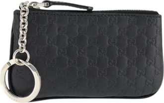 Gucci Pre-owned Bags, female, Black, Size: ONE SIZE Pre-owned Leather Wallet