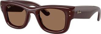 Ray-Ban RB4940 Wayfarer Puffer 687773 Mens Sunglasses Brown Size 50