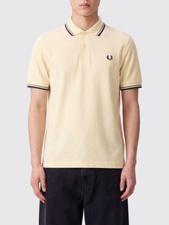 Fred Perry Polo a maniche corte in cotone con logo ricamato e profili a contrasto