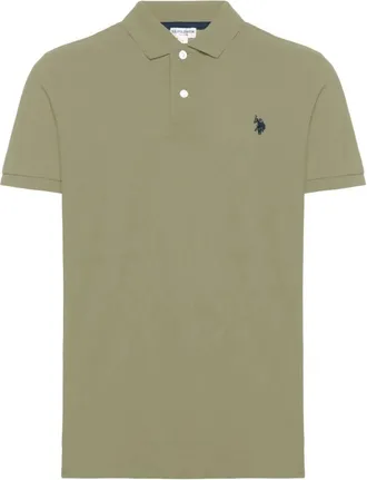 U.S.Polo Association Hombre, Camisetas, Verde, Talla: L