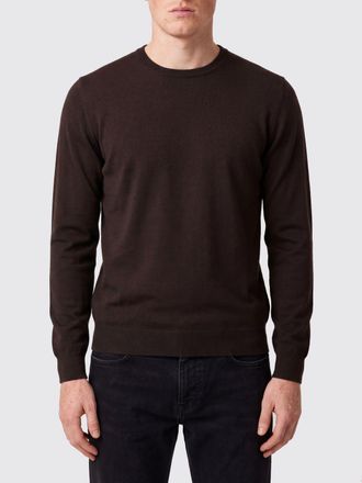 Tagliatore Maglia girocollo in 100% lana con bordi a costine