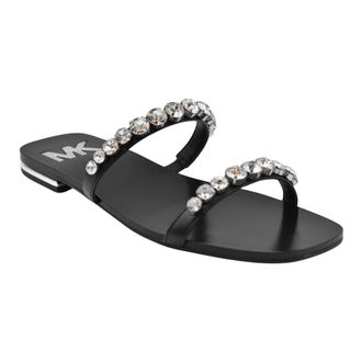 Michael Kors Schoenen, Dames, Zwart, 38 EU, Katoen, Jessa Embellished Sandal