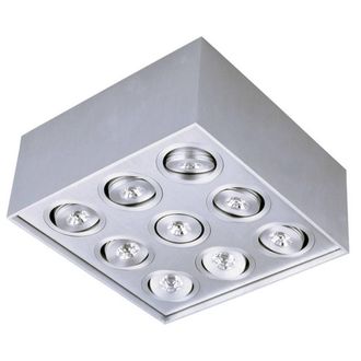 Netlighting Techled Surface Mounted Downlight Aluminum in Grey