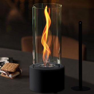 OEM Chimenea Port&aacute;til De Mesa, Brasero Sin Humo, Para Uso Interior Y Exterior, Decoraci&oacute;n Del Hogar Para Halloween Y Navidad, Color Negro