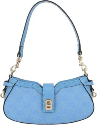 Gucci Pre-owned Mini Bags, female, Blue, Size: ONE SIZE Pre-owned Mini Shoulder Bag