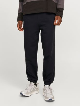 Jack & Jones Sweathose JACK & JONES JPSTGORDON mit Kordel und elastischem Bund, Herren, Gr. XS, N-Gr, schwarz, Web, Obermaterial: 60% Baumwolle, 40% Polyester, uni