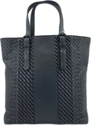 Bottega Veneta Black Intrecciato Tote Bag (Pre-Owned)