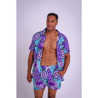 OOSC Fresh Prince Mens Short Sleeve Shirt in Open Miscellaneous at Nordstrom, Size X-Small Uk