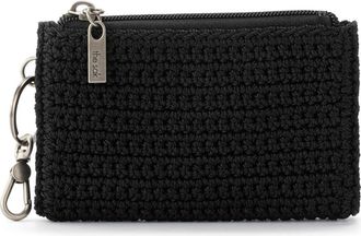 The Sak Encino Crochet Card Wallet in Black at Nordstrom