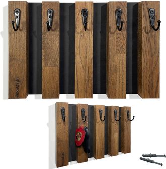OEM Perchero De Madera Lamele De 30 Cm, Marr&oacute;n