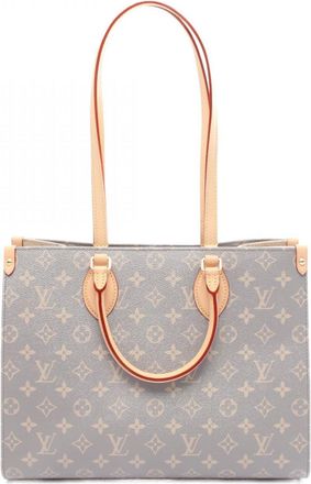 Louis Vuitton Gray Coated Canvas Pvc Monogram Leather Tote Bag (Pre-Owned)