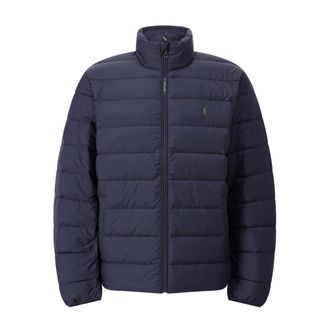 Polo Ralph Lauren Jassen, Heren, Blauw, M, Donsjack met stijlvolle kenmerken