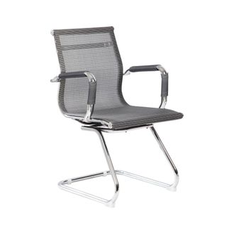Serena Dmora - Silla De Oficina Dgoldon, Sillas De Oficina Para Sala De Espera Con Reposabrazos, Silla Ergon&oacute;mica Para Sala De Espera, 62x54h89 Cm, Gris