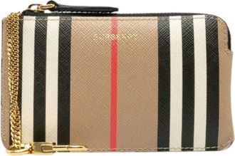 Burberry Pre-owned Bags, female, Beige, Size: ONE SIZE Pre-owned Coin purse/coin case