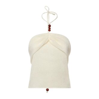 Magda Butrym Sleeveless Tops, female, White, Size: XS Sleeveless Top