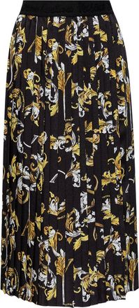 Versace Jeans Couture Plooirok met barokprint - Zwart