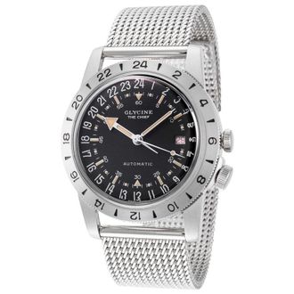 Glycine Airman Vintage The Chief Purist Automatic Black Dial Unisex Watch GL0468