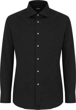 Ermenegildo Zegna Formele Overhemd - Heren - Zakelijke Overhemden - Zwart - L - Overhemden