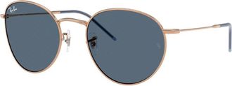 Ray-Ban ROUND REVERSE Dark Blue Round Unisex Sunglasses RBR0103S 92023A 55