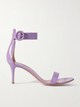 Gianvito Rossi Sandali In Pelle Portofino 70 - Viola