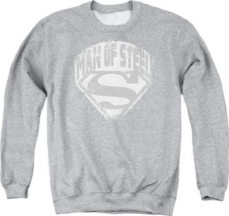 Gildan Superman Man Of Steel Shield Adult Crewneck Sweatshirt