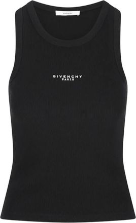 Givenchy Tops, Dames, Zwart, M, Katoen, Slim Fit Tank Top