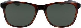 Nike Passage 55mm Square Sunglasses in Tortoise/Green at Nordstrom Rack