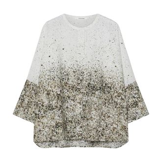 Pomandere Blouses, female, Multicolor, Size: M 11641 Poplin Shirt