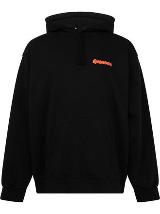 SUPREME Love graphic-print hoodie - Black
