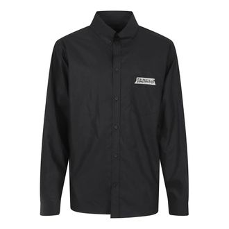 Balenciaga Heren, Jassen, Zwart, Maat: S Katoen