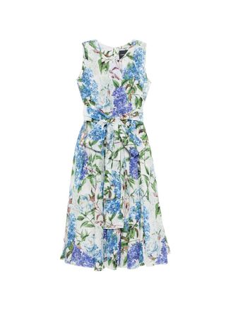 Samantha Sung Womens Aster Cotton Midi Dress