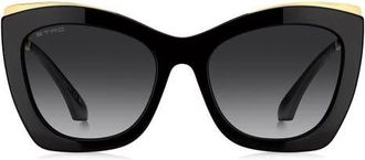 Etro vela 56mm Gradient Cat Eye Sunglasses in Black/dark Grey Sf at Nordstrom