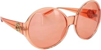 Gucci Pre-owned Accessories, female, Orange, Size: ONE SIZE Pre-owned 6418-135 Sunglasses