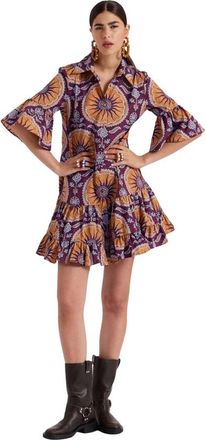 La DoubleJ Renaissance-Inspired Choux Jurk - Dames - Korte kleedjes - Veelkleurig - XL - Katoen - Kleedjes