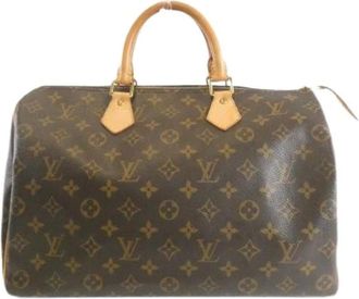 Louis Vuitton Pre-owned Handbags, female, Brown, Size: ONE SIZE Pre-owned Canvas Handbag