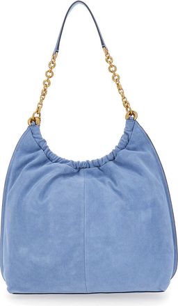Michael Michael Kors Womens Shoulder Bag Lg Cinch Conv Shldr Light Blue Leather Calf