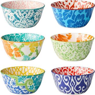 Certified International Pavillion Set Of 6 All Purpose Bowls