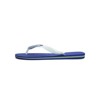 Havaianas Flip Flops, male, Blue, Size: 10 US Brazil Logo Summer Slipper